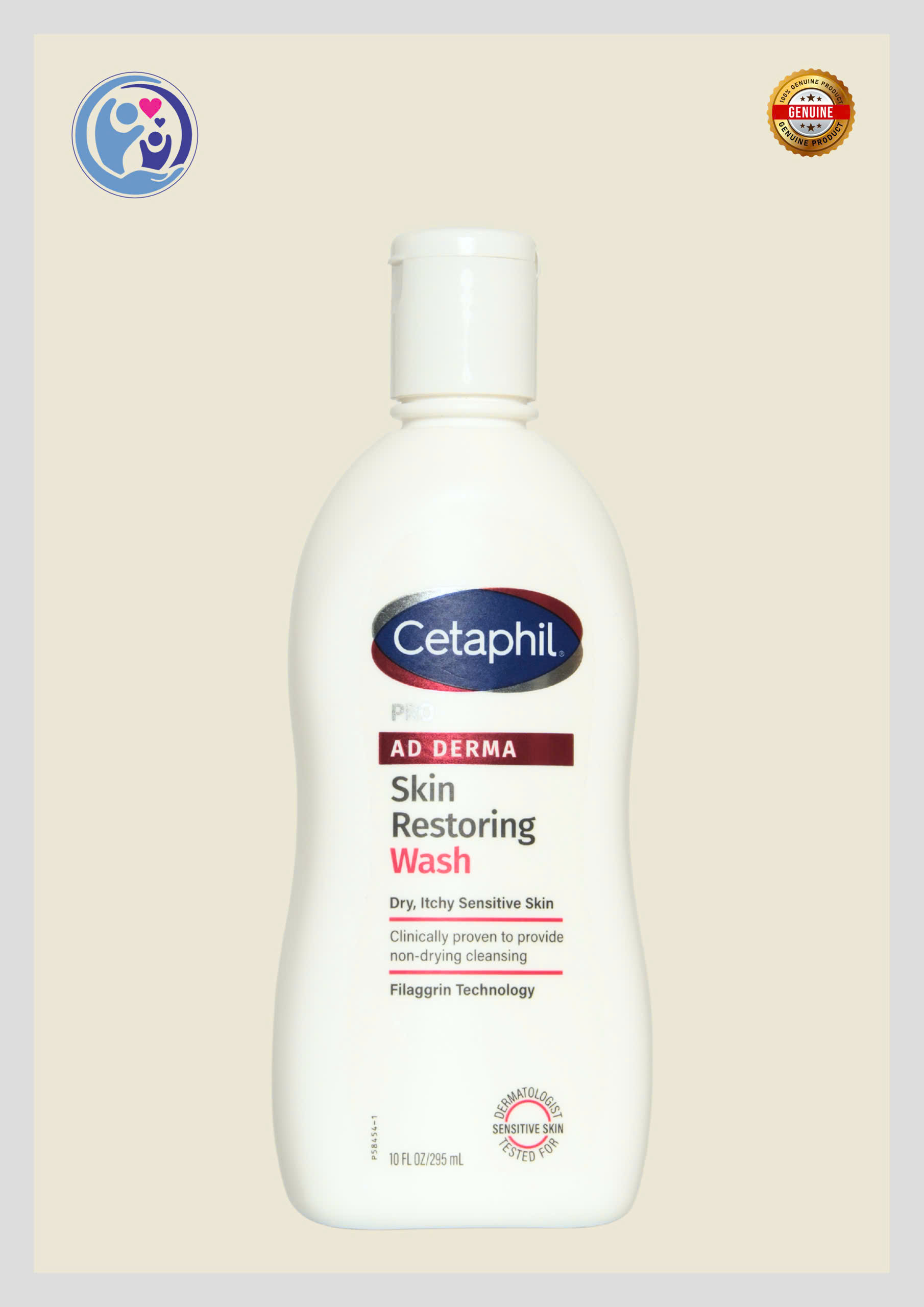 CETAPHIL PRO AD DERMA SKIN RESTORING WASH – SỮA TẮM CHO DA KHÔ/CHÀM