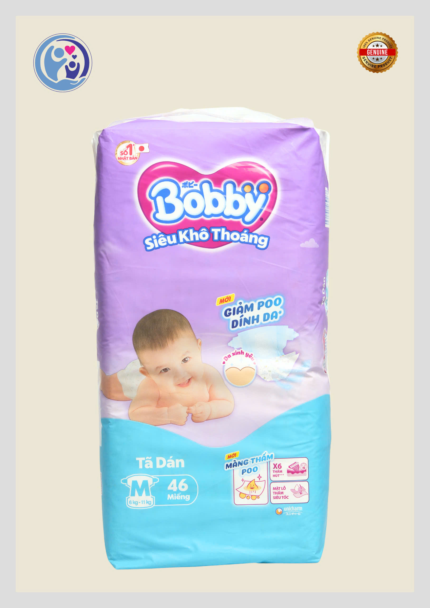 TÃ DÁN BOBBY SIÊU KHÔ THOÁNG – NB70 / S54 / M46
