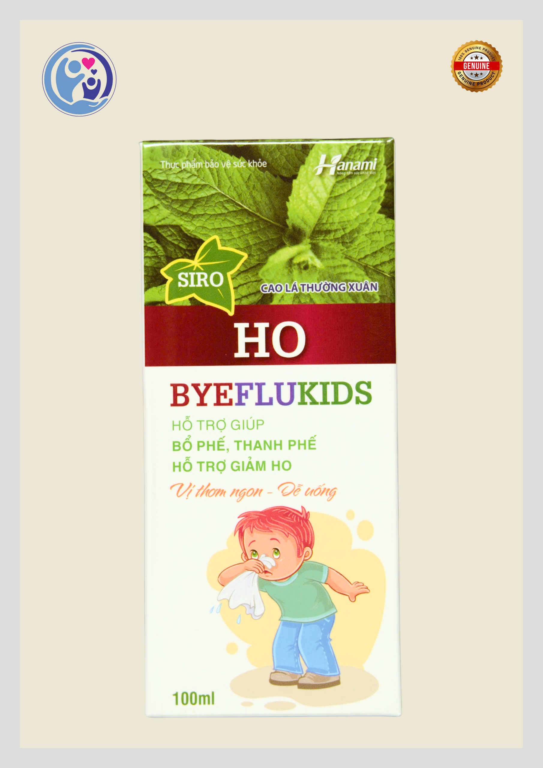 SIRO HO BYEFLUKIDS 100ML – HỖ TRỢ GIẢM HO, BỔ PHẾ – THANH PHẾ