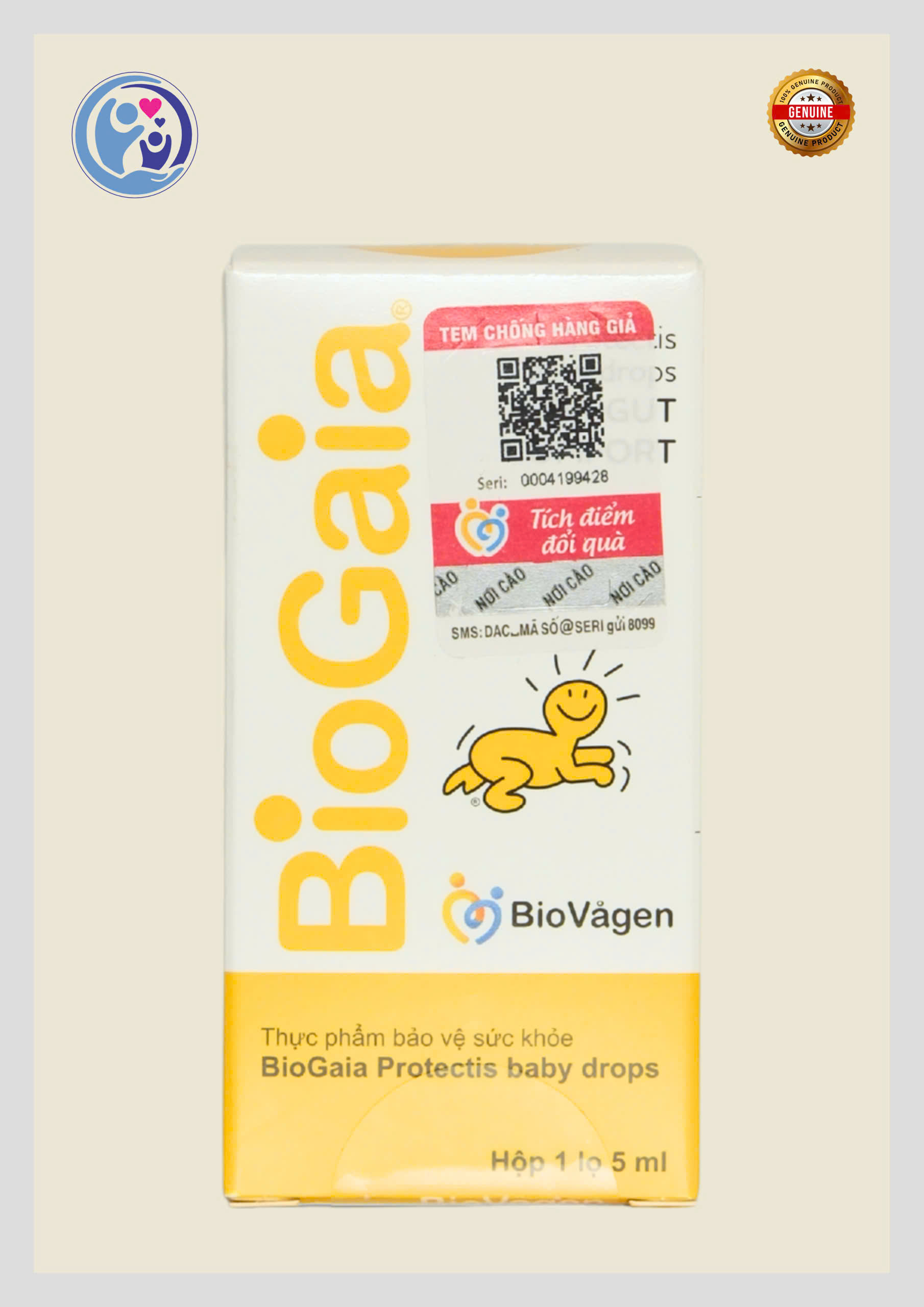 BIOGAIA PROTECTIS BABY DROPS – MEN VI SINH CHO TRẺ