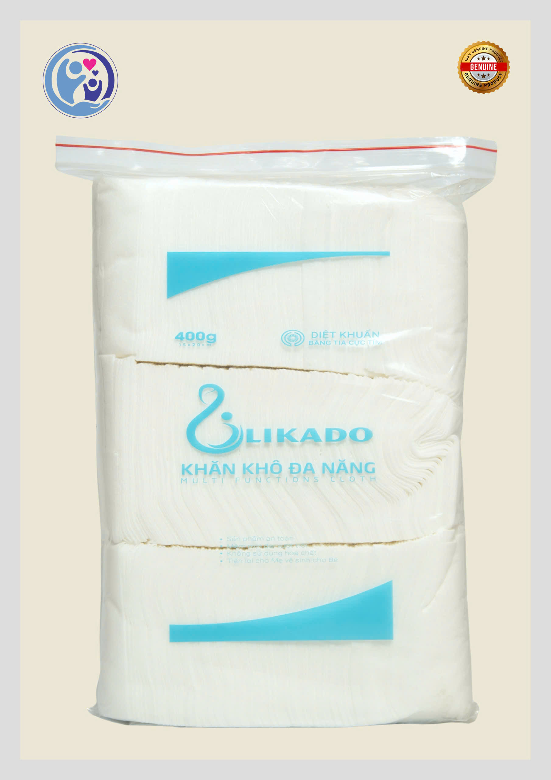 LIKADO – KHĂN VẢI KHÔ ĐA NĂNG CHO BÉ