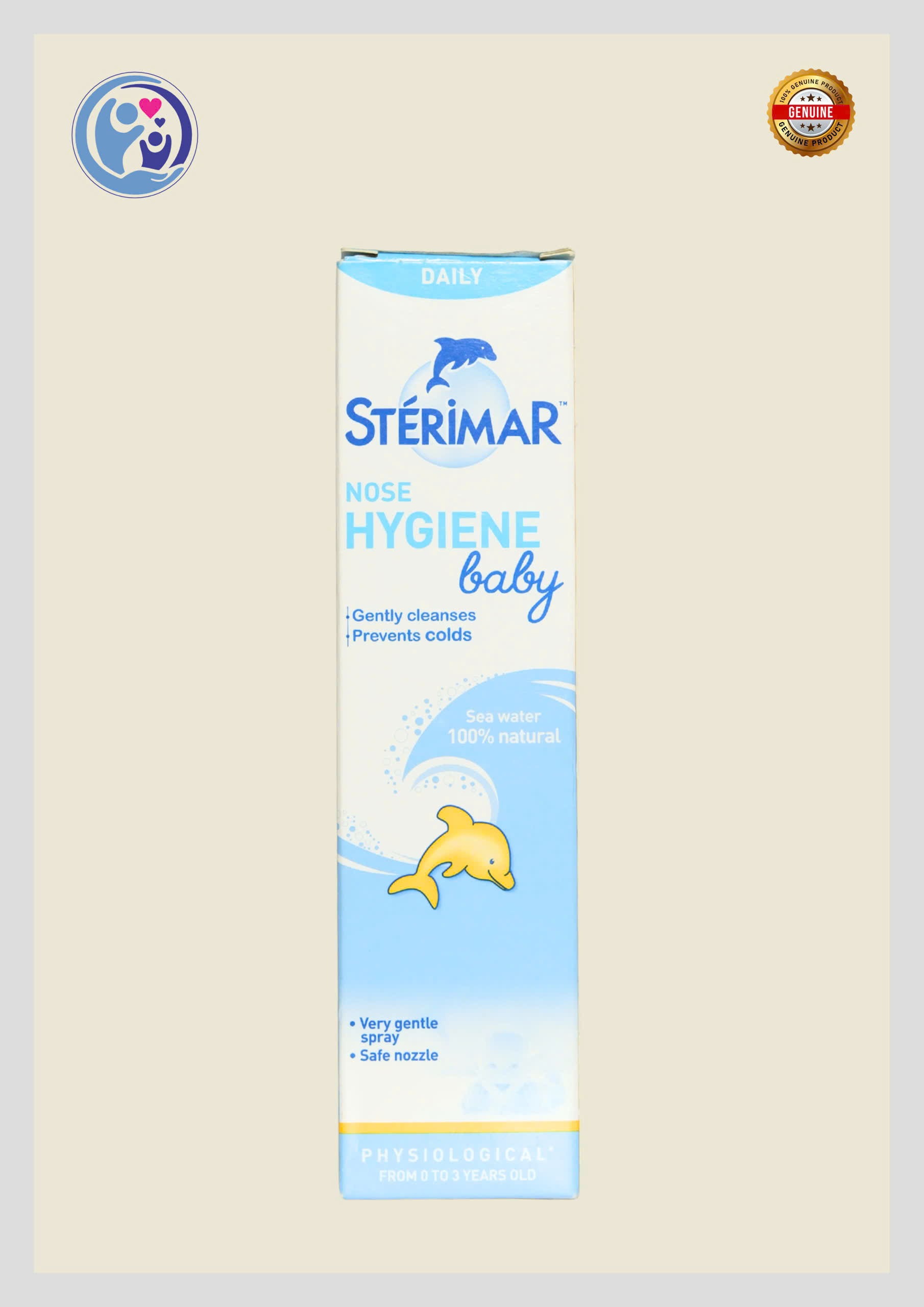 STÉRIMAR NOSE HYGIENE BABY 50ml – NƯỚC BIỂN ĐẲNG TRƯƠNG VỆ SINH MŨI CHO BÉ